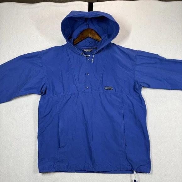 Patagonia Snap-T Anorak Mens S 1998 Blue Vintage Hooded Pullover Windbreaker USA - Picture 2 of 10